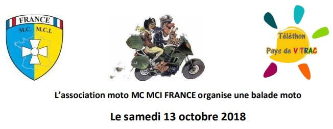 Balade moto avec Moto MC MCI FRANCE (association)